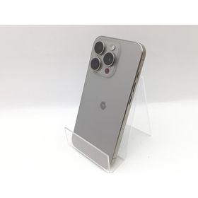 【中古】Apple SoftBank 【SIMフリー】 iPhone 15 Pro 256GB ナチュラルチタニウム MTUF3J/A【熊本】保証期間１ヶ月【ランクB】