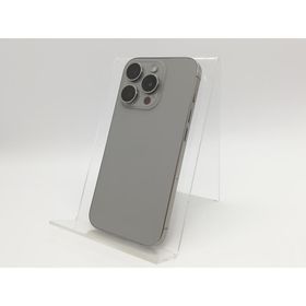 【中古】Apple au 【SIMフリー】 iPhone 15 Pro 256GB ナチュラルチタニウム MTUF3J/A【大宮東口】保証期間１ヶ月【ランクB】