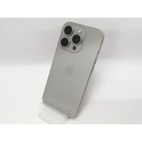 【中古】Apple docomo 【SIMフリー】 iPhone 15 Pro 256GB ナチュラルチタニウム MTUF3J/A【川越クレアモール】保証期間１ヶ月【ランクA】