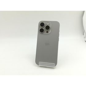 【中古】Apple docomo 【SIMフリー】 iPhone 15 Pro 256GB ナチュラルチタニウム MTUF3J/A【福岡筑紫】保証期間１ヶ月【ランクA】