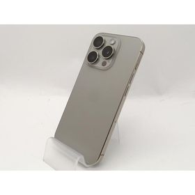 【中古】Apple 国内版 【SIMフリー】 iPhone 15 Pro 256GB ナチュラルチタニウム MTUF3J/A【府中ル・シーニュ】保証期間１ヶ月【ランクA】