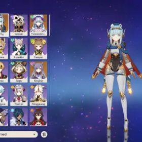 原神 [Asia ] 3+1 Ineffa+Sign+Yumemizu+Keqing+Mona