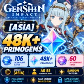 原神 Asia | Ineffa + Fractured Halo💎48K Primogems