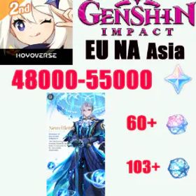 原神 [NA]AR55||Neuvillette+52373 Primogems|60+Intertwined Fate|103+Acquaint Fate||Email Account|Instant Send