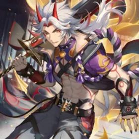 原神 🔥【NA】AR47✨Legend x5:👑Arataki Itto👑Navia🦹Many 4★ Characters✅Female🎁Nice Beginner