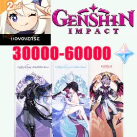 原神 [EU]AR55|Flins+Columbina+Durin+Diluc+Mona+37819 Primogems+108 Acquaint Fate|See description for details