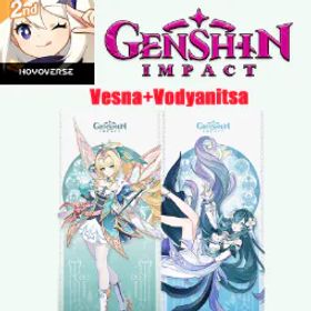 原神 [NA]AR55|Vesna+Vodyanitsa+Yumemizuki Mizuki+Qiqi+40994 Primogems+102 Acquaint Fate|See description for details