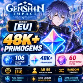 原神 EU | 48K Primogems 💎Flins + Bloodsoaked Ruins