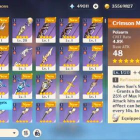 原神 EU | 49K Primogems + Arlecchino + Crimson Moon's Semblance