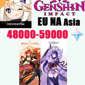 原神 [Asia]AR55|Mavuika+Raiden Shogun+53969 Primogems|60 IntertwinedFate|103 Acquaint Fate|Email Not Set|Instant Send