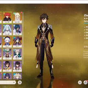 原神 [Asia]AR55|Columbina+Zhongli+Escoffier*C3+Sign+Mona+Mizuki+Diluc+Qiqi|#03hx67|See description for details