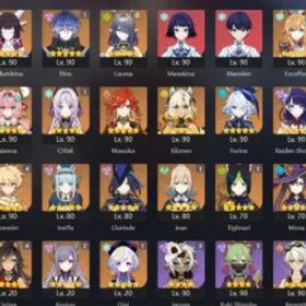 原神 AR59 | HEROES: 61 (Dehya=C4, Keqing=C2, Flins=C1, Citlali=C1, Jean=C1) |