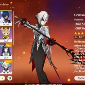 原神 🚀[EU]💎56K Primogems ✨Arlecchino + Crimson Moon's Semblance
