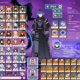 原神 👑Genshin+👑Honkai💎50 Legend🔥Flins🔥Durin🔥Furina✨70 Gold Star⚜️AR60✴️1744 Primogems💎22 Legend🔥Jingliu🔥Sparkle🔥Acheron✨45 Gold Star✴️2127 Stellar Jades