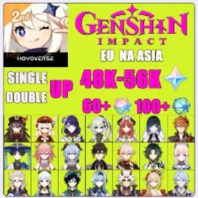 原神 JSC4077//EU//FemaleAR 55[Ineffa+Fractured Halo+520+Wishes52978+Primogems,106+Acquaint Fate,60+Intertwined Fate// Safe and stable, send now]