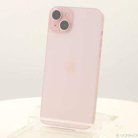 〔中古〕Apple(アップル) iPhone15 Plus 128GB ピンク MU093J／A SIMフリー〔198-ud〕