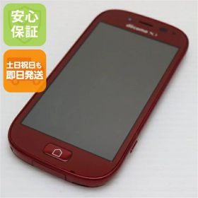 【中古】 美品 F-06F らくらくスマートフォン3 レッド 安心保証 即日発送 スマホ FUJITSU DoCoMo 本体 白ロム 土日祝発送OK
