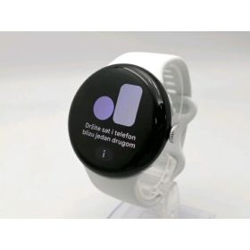 【中古】Google Pixel Watch5 Wi-Fiモデル 45mm Polished Silver アルミケース/Fog アクティブ バンド【ECセンター】保証期間1ヶ月【ランクA】