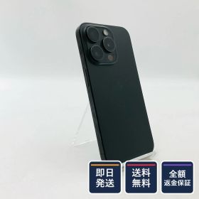 【全額返金保証】【最速発送】 iPhone 15 Pro 256GB ブラックチタニウム docomo SIMフリー 白ロム 美品 動作確認済 81%