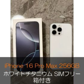 iPhone 16 Pro Max 256GB ホワイトチタニウム