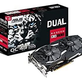 【中古-非常に良い】 ASUS DUAL-RX580-O4G オーバークロック仕様 Radeon RX 580グラフィックスカード 4GB GDDR5