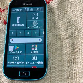 docomo らくらくスマートフォン me F-03K ブルー 動作確認済