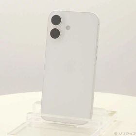 【中古】Apple(アップル) iPhone16 128GB ホワイト MYDR3J／A SIMフリー 【262-ud】