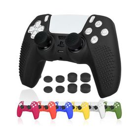 Ltenic ps5 コントローラー カバー シリコン素材 ps5 カバー コントローラー 滑り止め 簡単装着 超軽量 耐衝撃 傷つけ防止 保護