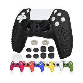 Ltenic ps5 コントローラー カバー シリコン素材 ps5 カバー コントローラー 滑り止め 簡単装着 超軽量 耐衝撃 傷つけ防止 保護