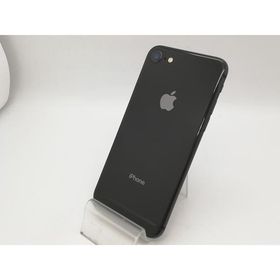 【中古】Apple au 【SIMロック解除済み】 iPhone 8 64GB スペースグレイ MQ782J/A【アリオ倉敷】保証期間１ヶ月【ランクB】