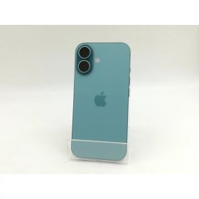 【中古】Apple SoftBank 【SIMフリー】 iPhone 16 128GB ティール MYDV3J/A【三宮センター】保証期間1ヶ月【ランクC】