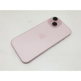 【中古】Apple au 【SIMフリー】 iPhone 15 128GB ピンク MTMJ3J/A【宇田川】保証期間１ヶ月【ランクC】