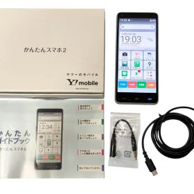 【美品】Y!mobile ワイモバイル かんたんスマホ2 A001KC 京セラ