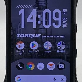 【中古・ジャンク】京セラ TORQUE G04 KYV46 au ブラック 本体 SIMフリー