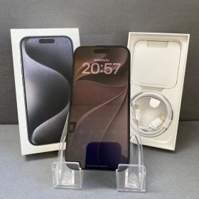 超美品 Appleストア版 SIMフリー iPhone15 Pro 128GB ブラックチタニウム色