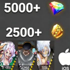 ワンピースバウンティラッシュ Bonney+Luffy+Saturn+💎5000+✨2500+