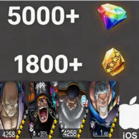 ワンピースバウンティラッシュ Nusjuro+Teach+Saturn+Garp+💎5000+✨1800+