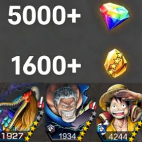 ワンピースバウンティラッシュ MarcusMars+Garp+DreamLuffy💎5000+✨1600+