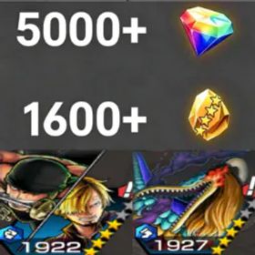 ワンピースバウンティラッシュ MarcusMars+Zoro&Sanji💎5000+✨1600+