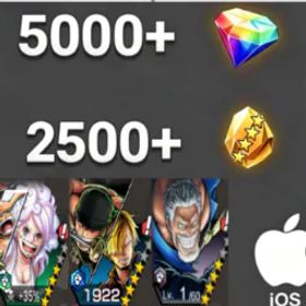 ワンピースバウンティラッシュ Bonney+Zoro&Sanji +Garp💎5000+✨2500+