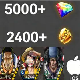 ワンピースバウンティラッシュ 【Borsalino】+DreamLuffy+Kuzan💎5000+✨2400+