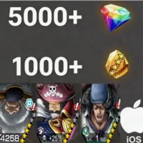 ワンピースバウンティラッシュ Saturn+RogerDark +Kuzan💎5000+✨1000+