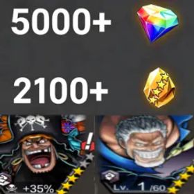 ワンピースバウンティラッシュ Teach+Garp💎5000+✨2100+