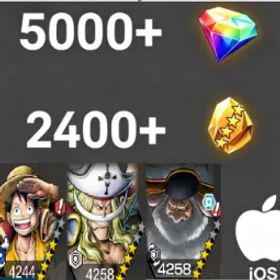 ワンピースバウンティラッシュ DreamLuffy+Saturn+Newgate💎5000+✨2400+