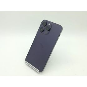 【中古】Apple au 【SIMフリー】 iPhone 14 Pro Max 256GB ディープパープル MQ9E3J/A【広島】保証期間1ヶ月【ランクC】