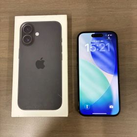 （o4386）iPhone16 ブラック 128GB SIM ロックなし ネットワーク利用制限なし バッテリー最大容量100% Apple アップル アイフォン16 スマートフォン スマホ 携帯