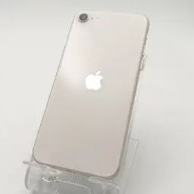 【中古】Apple 国内版 【SIMフリー】 iPhone SE（第3世代） 128GB スターライト MMYG3J/A【ECセンター】保証期間１ヶ月【ランクC】