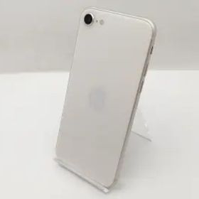 【中古】Apple au 【SIMフリー】 iPhone SE（第3世代） 128GB スターライト MMYG3J/A【新宿2】保証期間１ヶ月【ランクC】