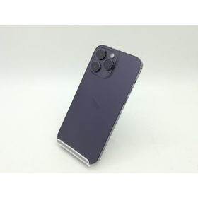 【中古】Apple au 【SIMフリー】 iPhone 14 Pro Max 256GB ディープパープル MQ9E3J/A【広島】保証期間１ヶ月【ランクC】