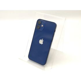 【中古】Apple ymobile 【SIMロック解除済み】 iPhone 12 mini 64GB ブルー MGAP3J/A【新橋】保証期間1ヶ月【ランクC】